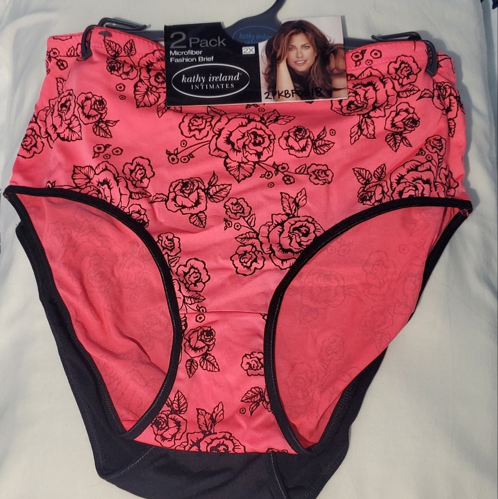 2pack Kathy Ireland Brand Ladies Underwear